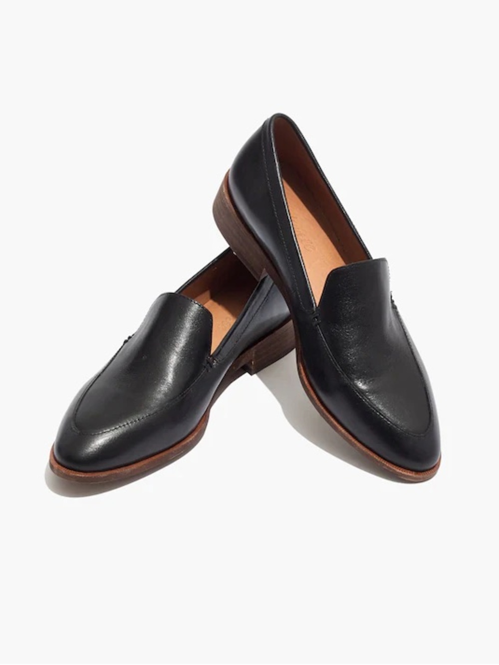 Madewell Frances Black Leather Loafers